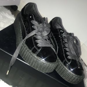 fenty puma creeper wrinkled patent